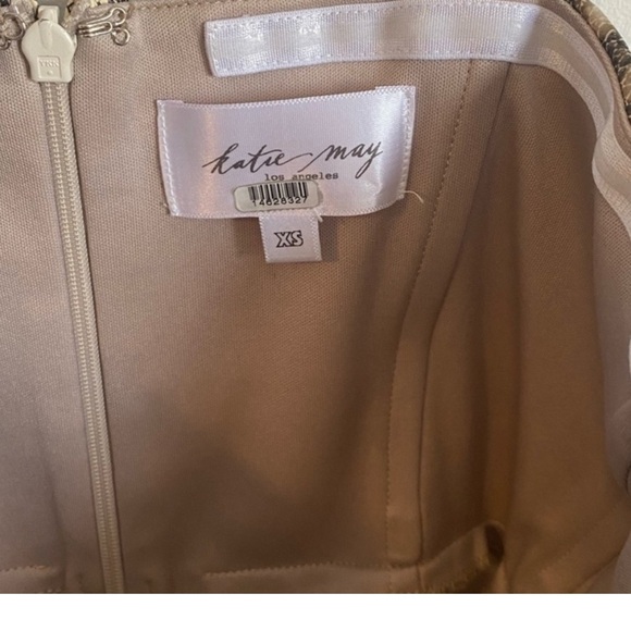 Katie May Vixen Faux Leather Dress in Camel Snake - Picture 5 of 6